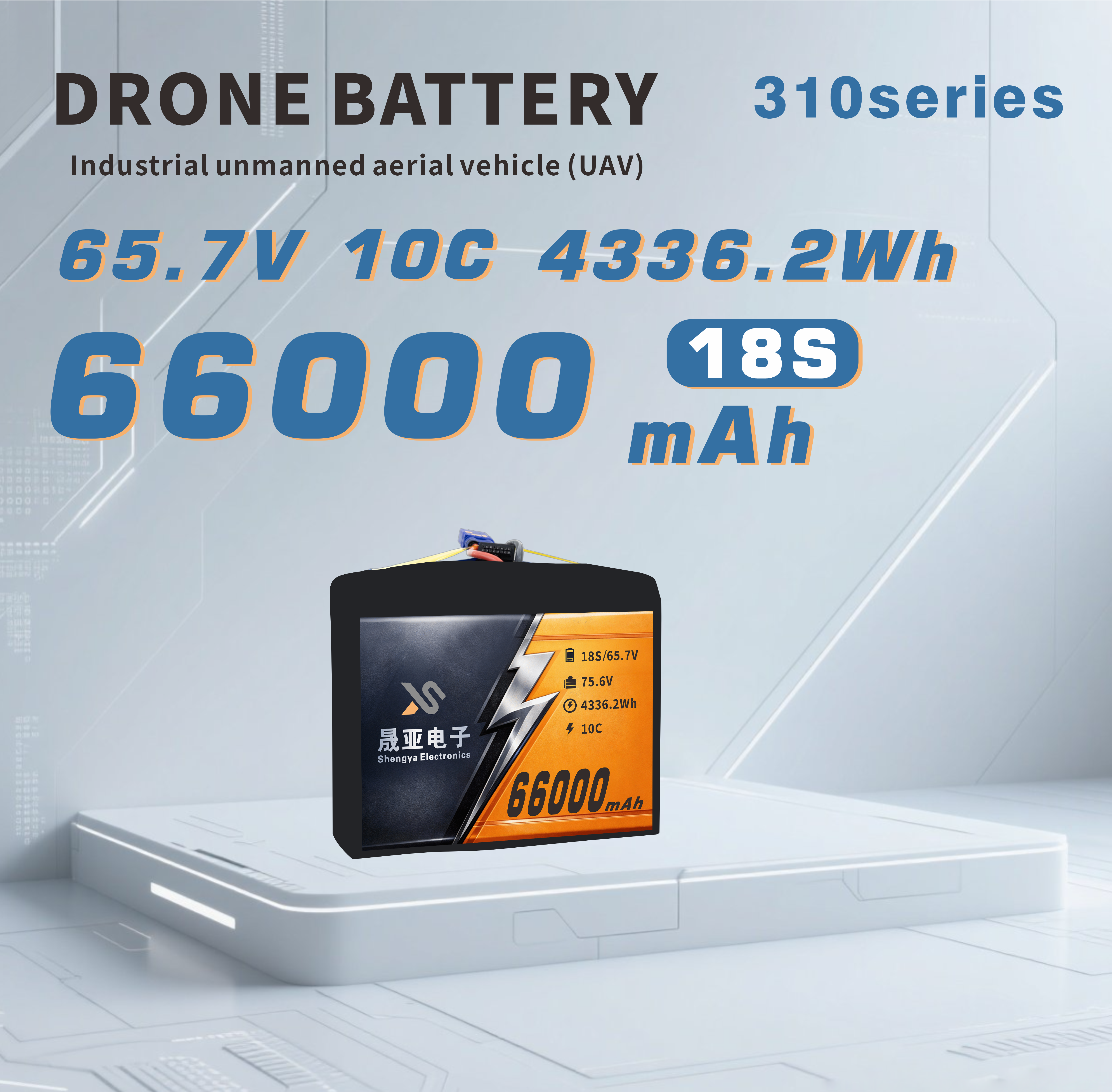66000mAh Semi Solid State Battery for Industrial UAVs