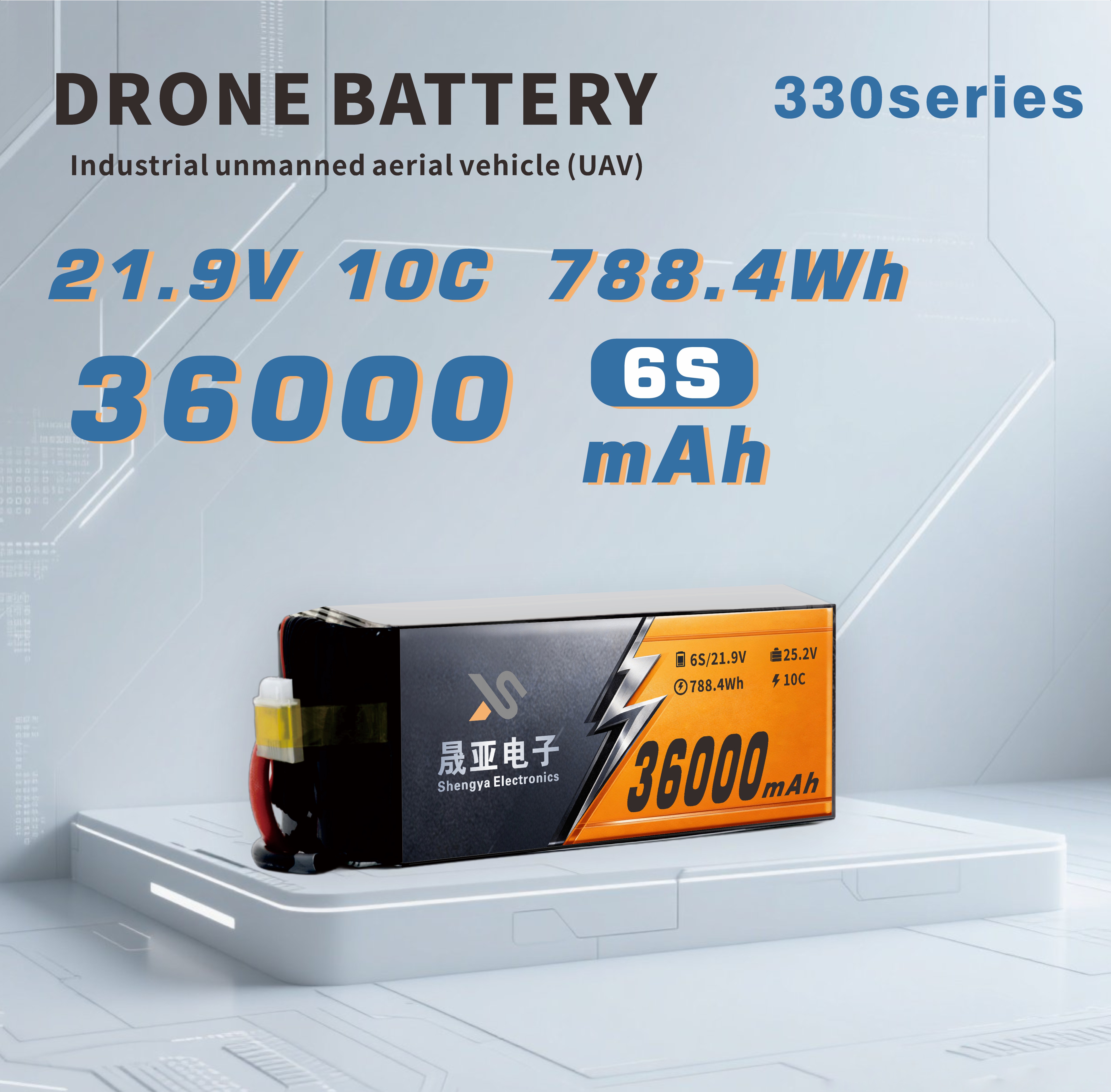 High Density Solid State Li-ion Battery for Drone 36Ah | 330Wh/kg Series