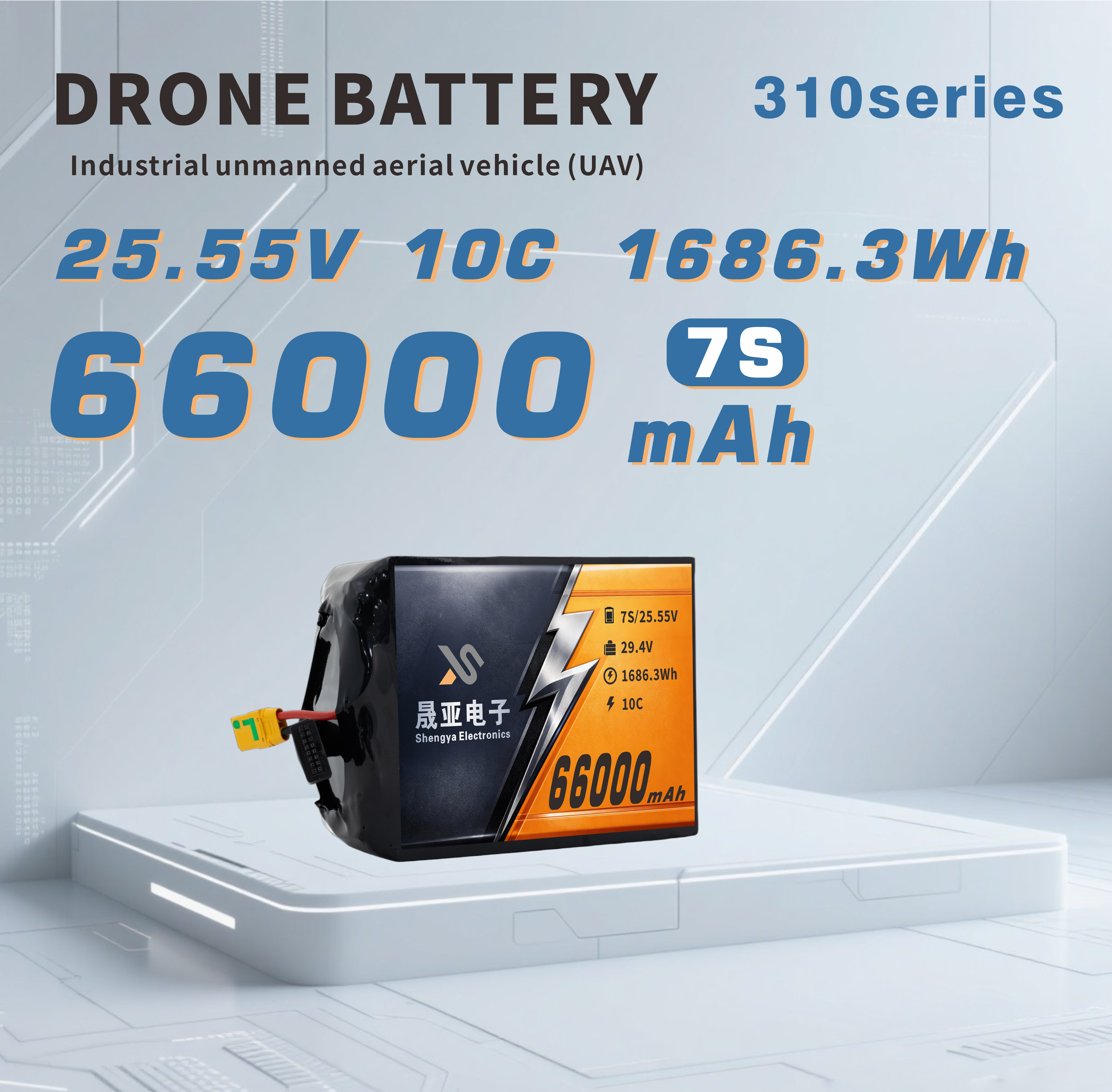 66000mAh Semi Solid State Battery for Industrial UAVs