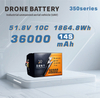 SY-350 Series Industrial Solid State Li-ion Drone Battery 36000mAh