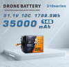 35000mAh Efficient Semi Solid State Battery for Industrial UAVs