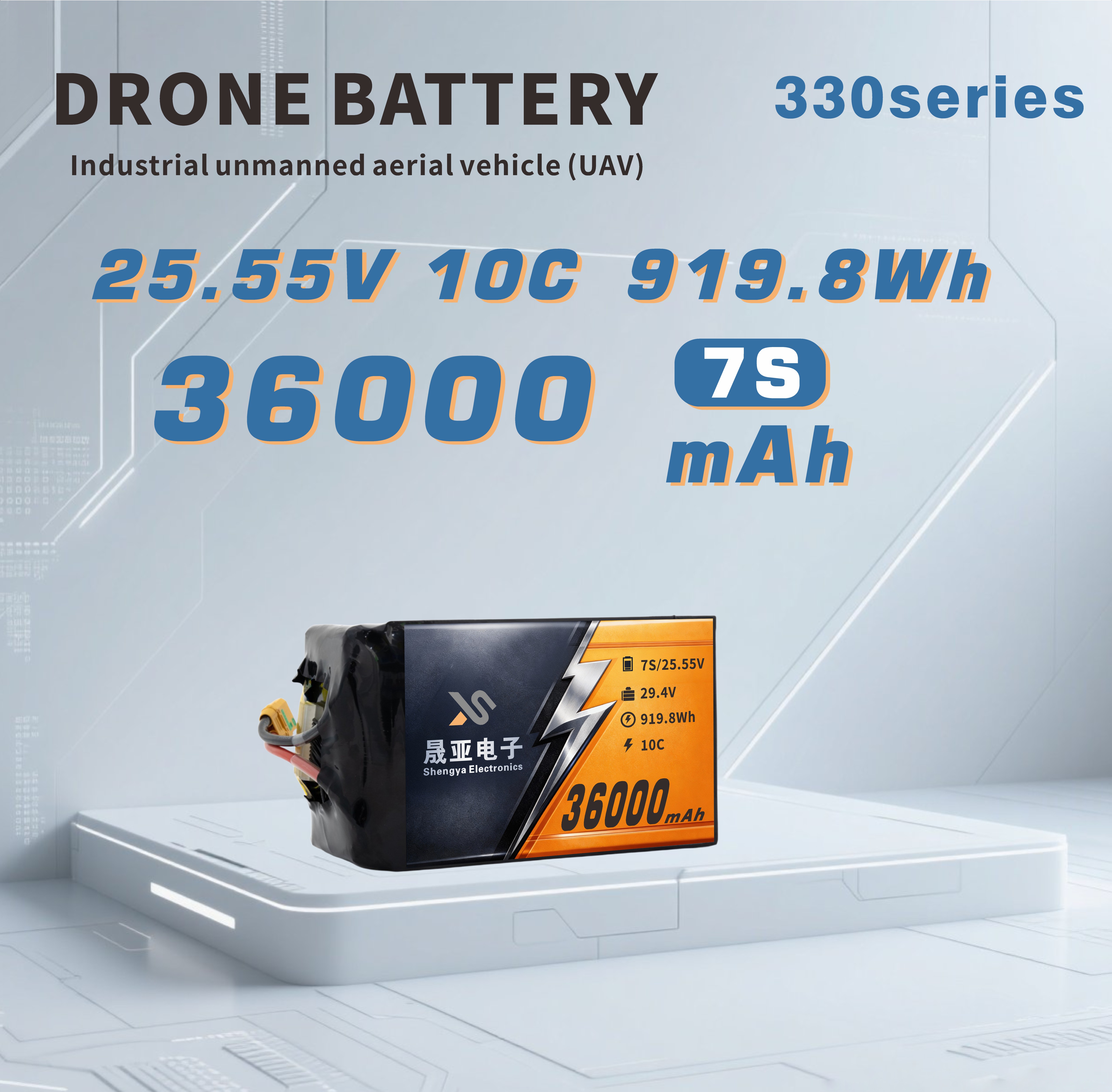 High Density Solid State Li-ion Battery for Drone 36Ah | 330Wh/kg Series