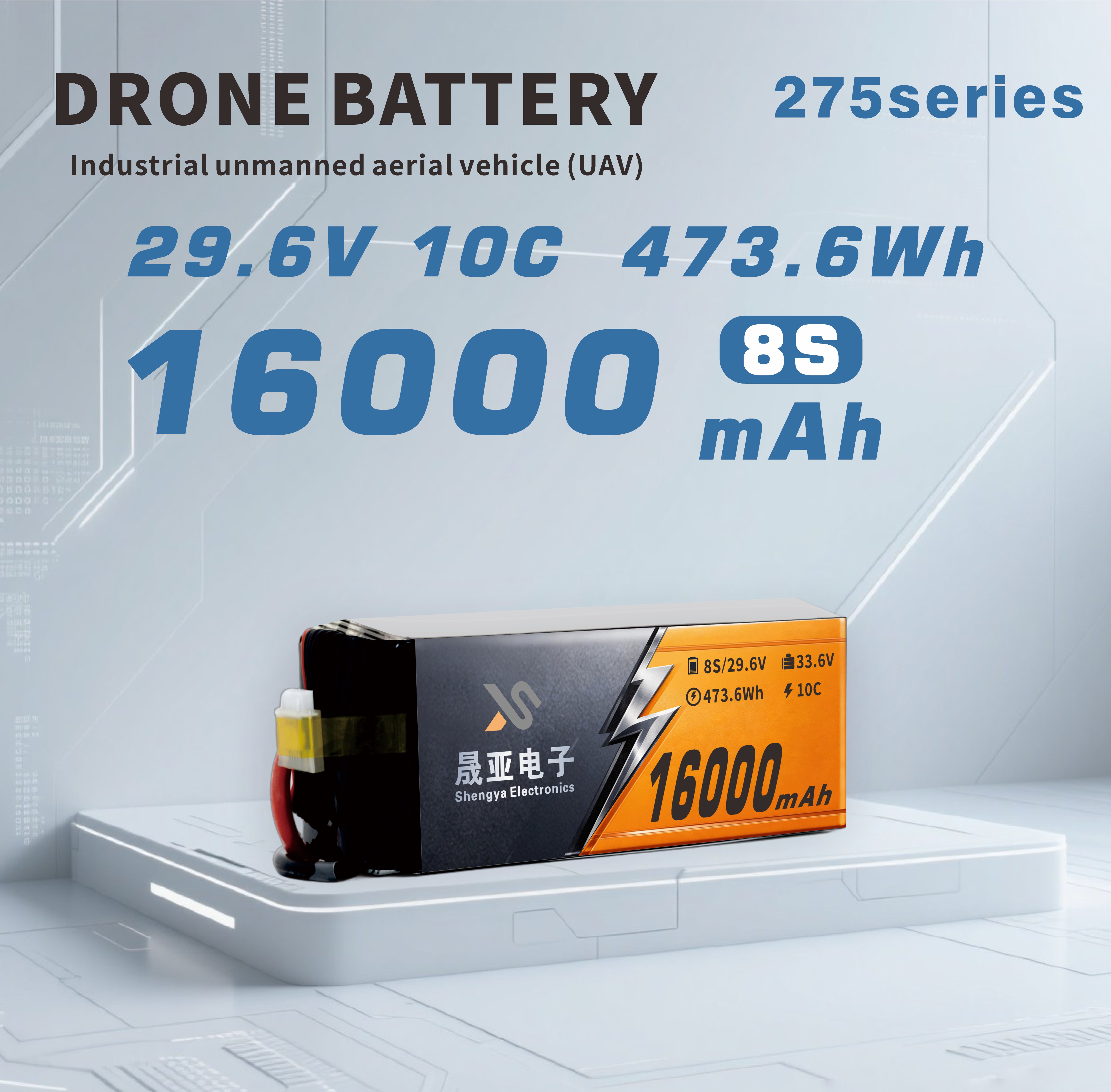 16000mAh Compact Semi Solid State Battery for Industrial UAVs