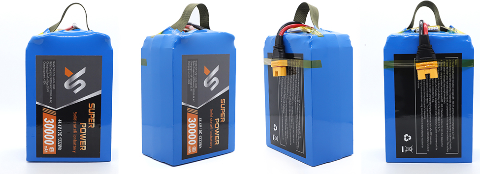 Semi-solid state 3.7V drone battery and cell