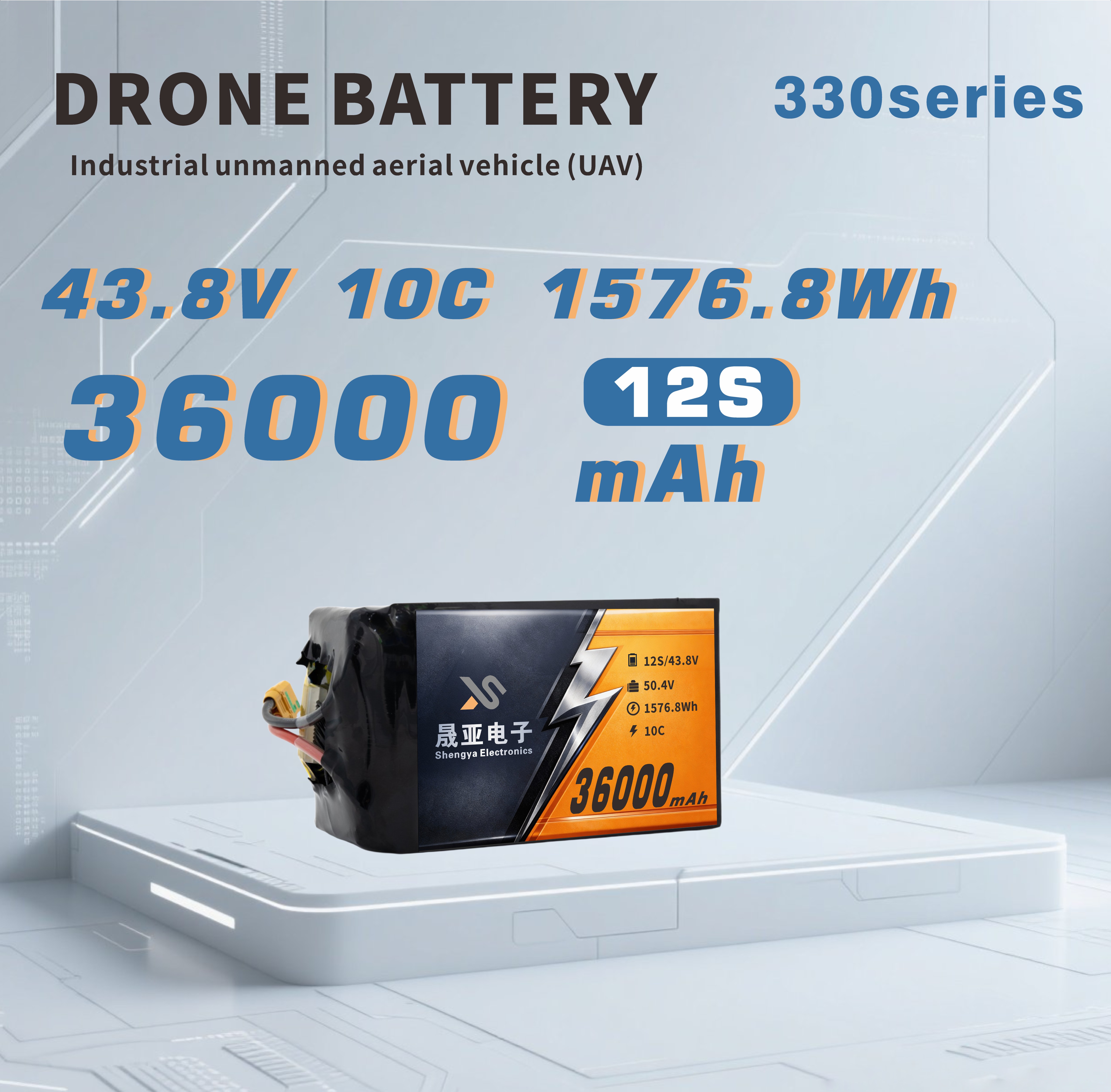 High Density Solid State Li-ion Battery for Drone 36Ah | 330Wh/kg Series