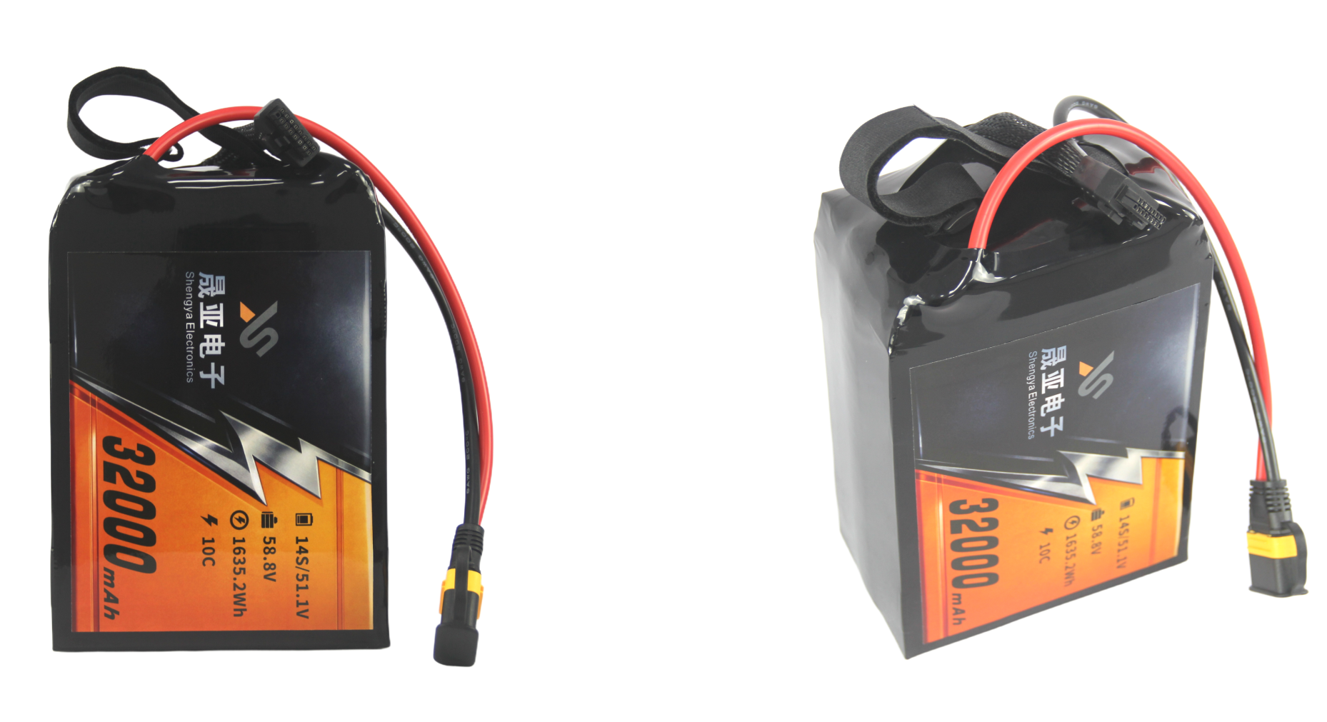 Semi-solid state 3.65V drone battery and cell
