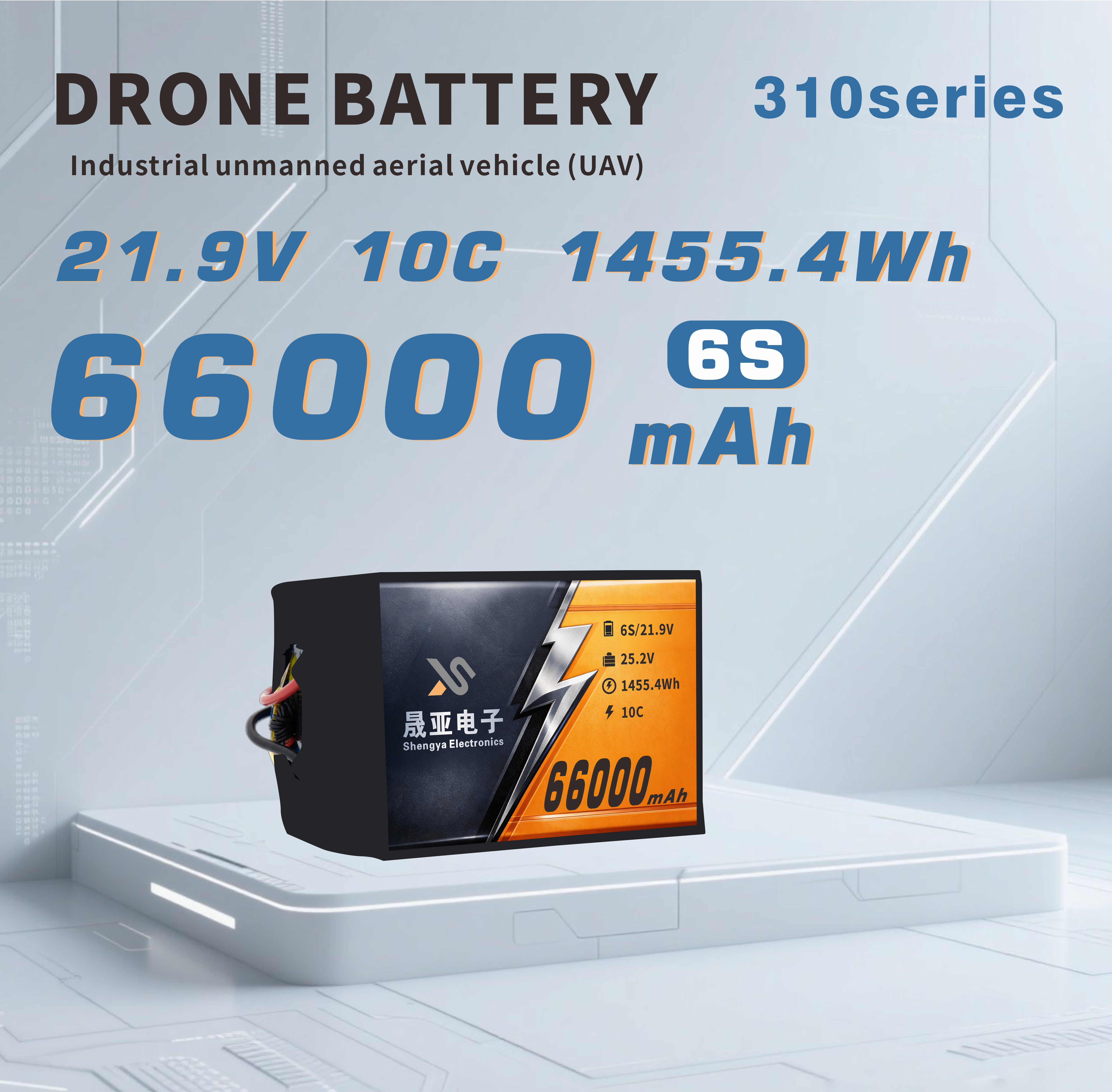 66000mAh Semi Solid State Battery for Industrial UAVs
